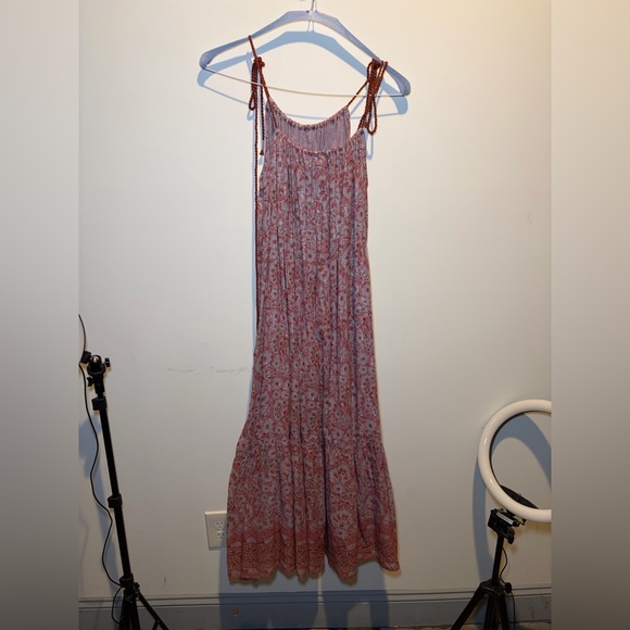 Omika Red and White Floral Maxi Dress - Picture 2 of 4